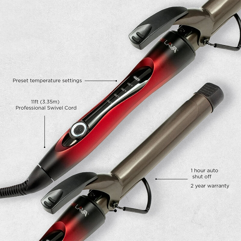 LAVA 1 Inch Volcanic Ceramic Curling Iron, , large image number null